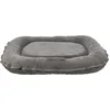 Image de TRIXIE Coussin pour Chien Vital Lennox, Chenille, Ovale, lit orthopédique en Gris, 110×85 cm - Corbeille Douillette avec Mousse viscoélastique à Effet mémoire