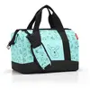 Image de reisenthel Allrounder M Kids - Bagage pour Enfants pour Les Voyages ou Autres, 2 anses et Une bandoulière rembourrée, 6 Compartiments intérieurs, Ouverture zippée, en Motif Cats and Dogs Mint