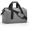 Image de reisenthel Allrounder L - Un Sac Type Sacoche Docteur avec Grande Ouverture à arceaux, Ouverture avec Fermeture zippée, 6 Compartiments intérieurs, 2 poignées, en Twist Silver - 30L
