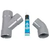 Image de Scanpart F-150 de plastique gris   Accessoires pour tuyaux (Ampoule)