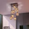 Image de Paul Neuhaus plafonnier Greta, 55 cm, à 9 lampes, métal, G9