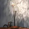 Image de Paul Neuhaus lampe de table Greta, rouille/or, métal, à 2 lampes, G9