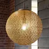 Image de Paul Neuhaus Suspension Greta, Ø 40 cm, doré, métal