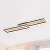 Image de Paul Neuhaus Plafonnier LED Amara, deux rectangles, noir