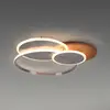 Image de Paul Neuhaus Plafonnier LED Palma, bois, CCT, 65cm, intensité variable