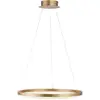 Image de Paul Neuhaus Suspension LED Titus, Ø 60 cm, laiton, intensité variable
