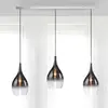Image de Paul Neuhaus Suspension Pilua, fumée, verre, 100 cm, 3 lampes