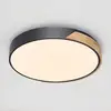Image de Q-Smart-Home Paul Neuhaus Q-BILA plafonnier LED, noir/chêne