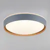Image de Q-Smart-Home Paul Neuhaus Q-EMILIA plafonnier LED, gris/bois