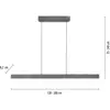 Image de Suspension LED PURE Moto-Rise, platine, aluminium, CCT