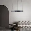 Image de Suspension LED PURE E-Clipse, gris mystique, Ø 50 cm, CCT