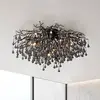 Image de Paul Neuhaus plafonnier Icicle, 14 lampes, noir