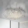 Image de Paul Neuhaus plafonnier Ricicle, rideau de cristal, Ø 80 cm