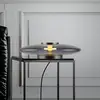 Image de PURE Lampe de table LED Vitrum gris verre/aluminium Touchdimmer