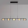 Image de Paul Neuhaus Suspension LED Rika, 119 cm, verre, intensité variable