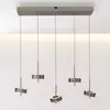 Image de Q-Smart-Home Paul Neuhaus Suspension Smart LED Q-Rotate brun foncé à 5 lampes
