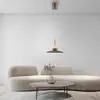 Image de Suspension LED PURE Moon, bronze, verre ambré (foncé), Ø32cm