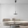 Image de PURE Suspension LED Vitrum, gris, verre/aluminium, Ø 22 cm