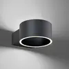 Image de Applique murale LED PURE Clipse, gris, aluminium, Ø 15 cm