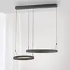 Image de Paul Neuhaus Suspension LED Esko, noir, longueur 90 cm