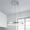 Image de Paul Neuhaus Suspension LED Hoop, couleur aluminium, Ø 57cm, intensité variable