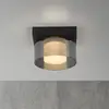 Image de Paul Neuhaus Plafonnier LED Rika, Ø 15 cm, verre, intensité variable