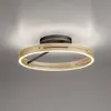 Image de Plafonnier LED PURE Loop laiton/noir métal Ø 60 cm CCT