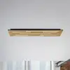 Image de Q-Smart-Home Paul Neuhaus Plafonnier LED intelligent Q-Akustik bois 115 x 31cm