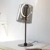 Image de Paul Neuhaus lampe à table LED Zula, gris fumé, hauteur 42 cm