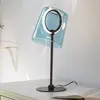 Image de Paul Neuhaus lampe de table LED Zula, bleu, hauteur 42 cm