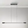 Image de Paul Neuhaus Suspension LED Hoop, couleur aluminium, 128 cm, intensité variable