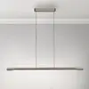 Image de Paul Neuhaus Suspension LED Hoop, marron, 128 cm, intensité variable