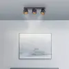 Image de Spot pour plafond LED PURE Cup, noir, longueur 56 cm, métal à 3 lampes.