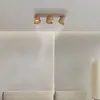 Image de Spot pour plafond LED PURE Cup, couleur bronze, 56 cm, métal, à 3 lampes.