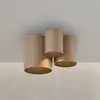 Image de Plafonnier LED PURE pour salle de bain Point, couleur bronze, 18 cm, à 3 lampes.
