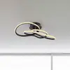 Image de Paul Neuhaus Plafonnier LED TWIST, noir, longueur 90 cm, métal, Switchdim
