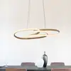 Image de Paul Neuhaus Suspension LED TWIST, beige, longueur 76 cm, métal, Switchdim