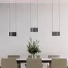 Image de Suspension LED PURE Clipse, gris, longueur 110 cm, CTT, à 6 lampes.