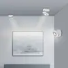 Image de Plafonnier LED PURE Oculis, blanc, Ø 15 cm, fer/verre