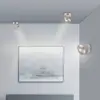 Image de Plafonnier LED PURE Oculis, couleur argent, Ø 15 cm, fer/verre
