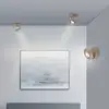 Image de Plafonnier LED PURE Oculis couleur bronze, Ø 15 cm fer/verre
