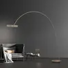 Image de Lampe sur pied LED PURE Loop-Bow, couleur bronze, portée 290 cm