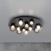 Image de Plafonnier LED PURE Popup, gris/gris fumé, Ø 60 cm, à 11 lampes.