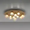 Image de Plafonnier LED PURE Popup, bronze/ambre Ø 60 cm CCT, à 11 lampes