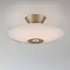 Image de Paul Neuhaus Plafonnier LED Elipsa, blanc/bronze, Ø 35 cm