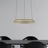Image de Suspension LED PURE E-Loop, bronze, Ø 50 cm, aluminium CCT