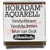 Image de Schmincke - HORADAM® AQUARELL - aquarelle d'artiste ultra-fine, 669 brun Vandyck, 14 509 044, 1/2 godet