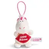 Image de NICI 44984 Pendentif Licorne Theodor avec Inscription 1000 Baisers 8 cm avec Boucle, Blanc/Rose