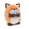 Image de NICI MYMOCHI Peluche Renard Geeks 27 cm avec jeu vidéo beige - Peluche douce, mignonne peluche à câliner, pour jouer, pour enfants et adultes, une excellente idée de cadeau - 61157