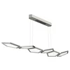 Image de Evotec POLY Suspension à 6 ampoules LED 2700-6500 K 60 W 6378 Lumen/commande de la lumière par télécommande Aluminium 60 W Transparent Small